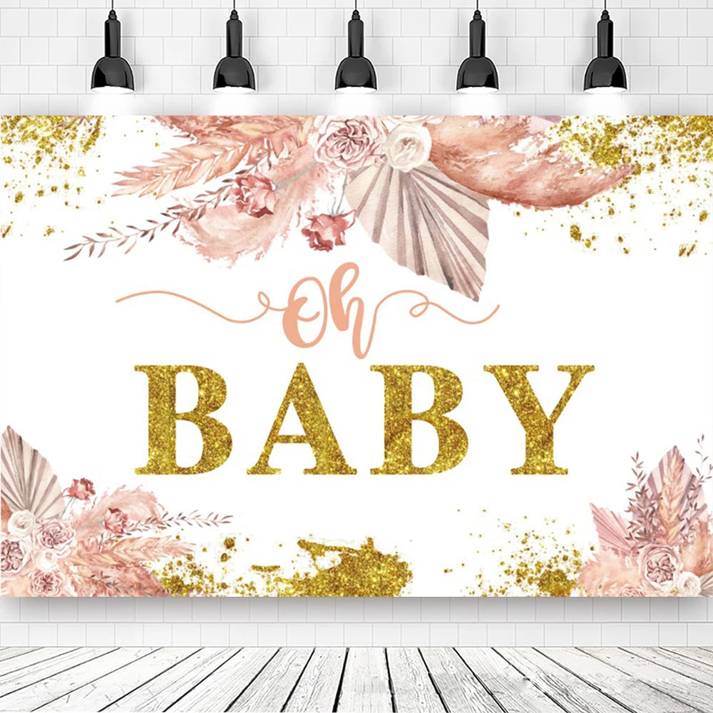 Fond anniversaire enfant motif fleur et papillon