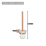 ensemble accessoires salle bain moderne métal or rose porte serviettes barre crochet mural