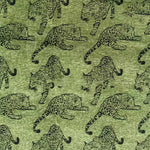 tissu imprimé léopard marron vert olive blanc durable lavable décoration intérieure textile maison moderne