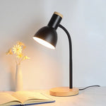 lampe table bois fer pliable nordique moderne lecture salon chambre