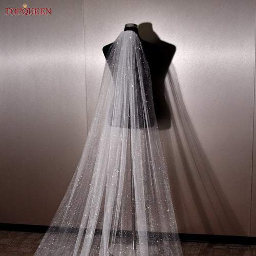 voile mariée beige clair pailleté cathédrale classique cérémonie mariage adulte femme