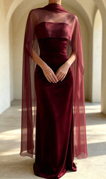 cape mariage transparente polyester élégante plage cérémonie cocktail soirée echangement