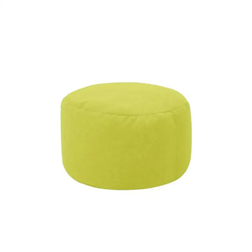 coussin rond uni bleu gris moderne confortable tissu coton polyester zip intégré