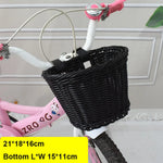 panier vélo tressé violet rose noir beige blanc traditionnel fixé ceinture