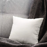 coussins rectangulaires blancs coton polyester literie retour lisses minimalistes 35x35cm 40x40cm 50x50cm