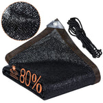 toile protection solaire noire moderne clips métalliques résistante l'eau 3x3 folding awning camping plage