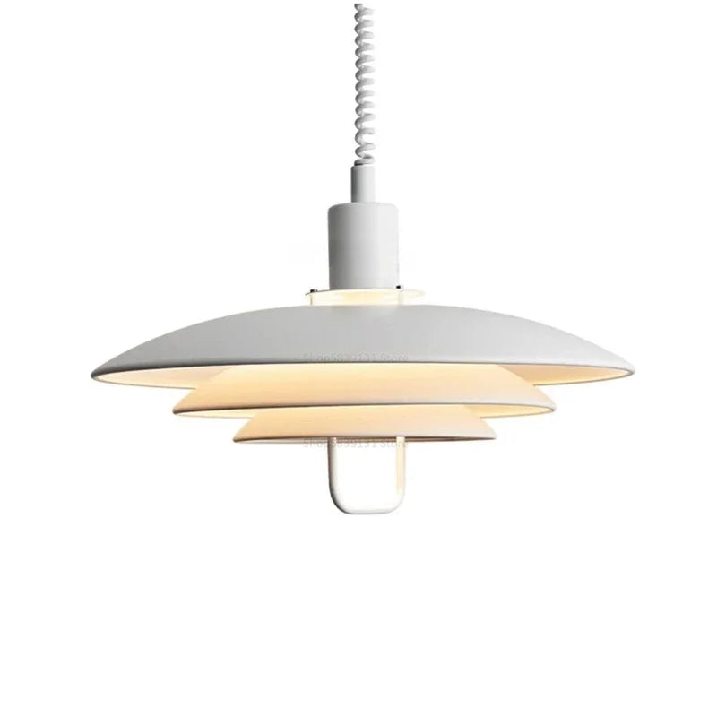 pendants suspendus scandinave abatjour multiple noir blanc chambre salon éclairage moderne minimaliste