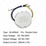 driver led blanc 24v 36v 60v 108v 280ma 300ma rond perforations moderne