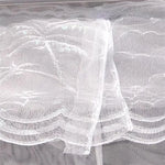 moustiquaire lit dentelle blanche rideau lit princesse décoratif clips fixation