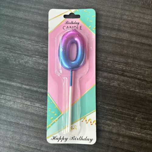 bougies numériques pailletées bleu rose violet anniversaire fête baby shower