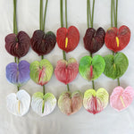 fleurs artificielles anthurium modernes multiple couleurs intérieur décoration mariage événements