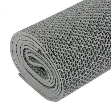 tapis bain antidérapant maille fine moderne hydrofuge cuisine sol salle bain gris