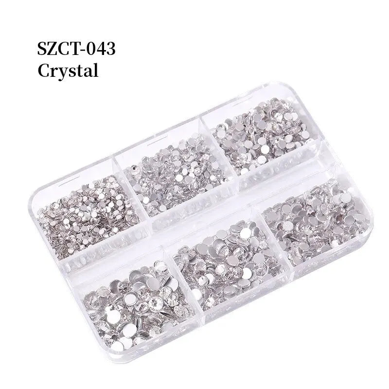 strass cristal ab rose bronze décoration nail art brillants rond opaques mixtes flatback