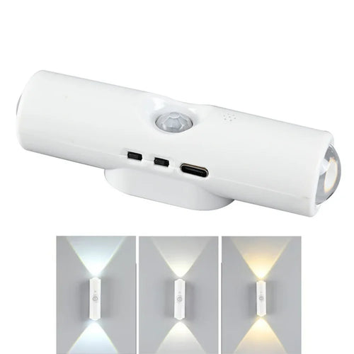 lampe sécurité aimantée réglable lumière blanche moderne détecteur mouvement veilleuse chambre entrée