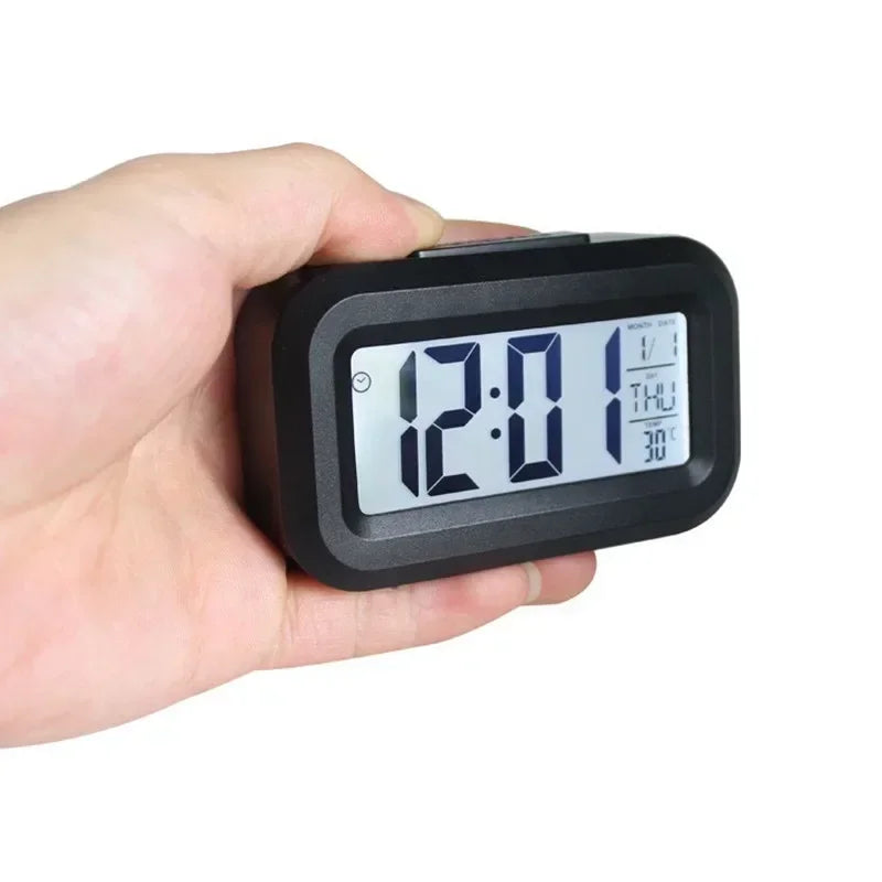 horloge numérique moderne rétroéclairée led quartz blanc noir vert rose bleu lcd