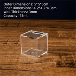 organisateur moderne transparent acrylique empilable boîtes rangement cosmétiques cubes divers