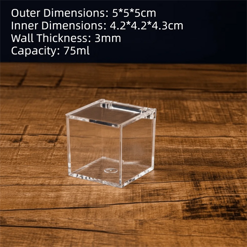 organisateur moderne transparent acrylique empilable boîtes rangement cosmétiques cubes divers