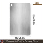 planche découper acier inoxydable blanc antibactérienne lisse moderne poignées intégrées respectueux environnement taille 39x28cm