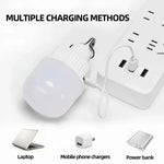 ampoules led rechargeables usb haute luminosité lanterne portable blanc moderne compact crochet