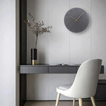 horloge murale moderne vert menthe bleu gris rouille minimaliste aiguille quartz 29cm bois texturé