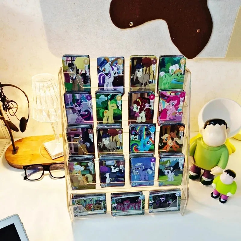 présentoirs transparents cartes collection figurines badges décor kawaii anime manga supports almacenamiento