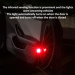 lampe signalisation porte rouge adhésive moderne voiture 12v led warning light anti collision