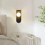 lampes murales modernes jaune gris blanc abat jour sphérique éclairage mural minimaliste chambre cuisine