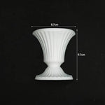 vase mural porcelaine blanc semi circulaire classique arrangement floral