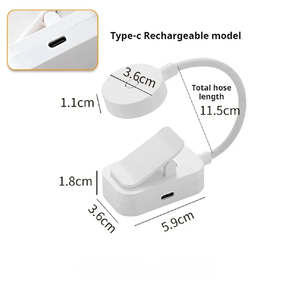lampe lecture led réglable clip on mode couleur luminosité économie energie maison voyage pince
