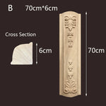 applique murale bois massif sculptée fleurs classique baroque décoration maison beige clair