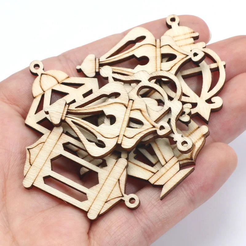 Tranches de bois non finies pour projets créatifs de bricolage