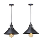 lampe suspendue industrielle conique noire dorée éclairage salon chambre éclairage intérieur E27 adaptable