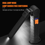 lampe travail rechargeable pliable aimant anti dérapante noir moderne pratique usb