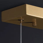 suspension lumineuse moderne blanc doré texture maille fine clips métalliques 6000K 4500K 3000K