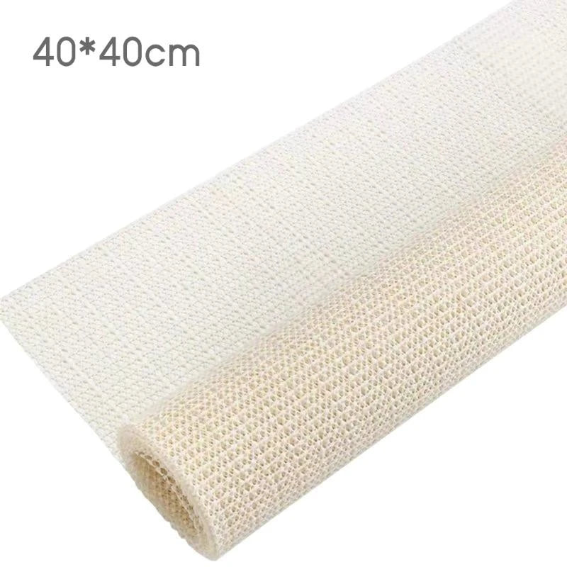 tapis tressé alvéolaire protection matelas crème minimaliste 40x40cm 50x50cm 50x80cm 60x60cm 70x140cm
