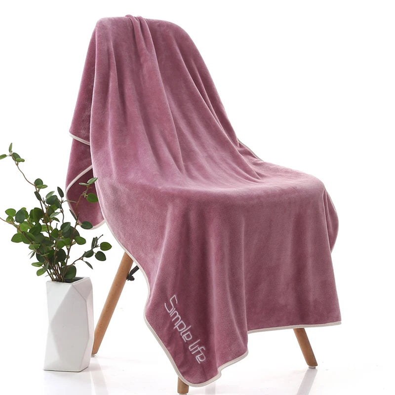 serviette bain microfibre absorbante rapide bleu rose marron gris verte noël