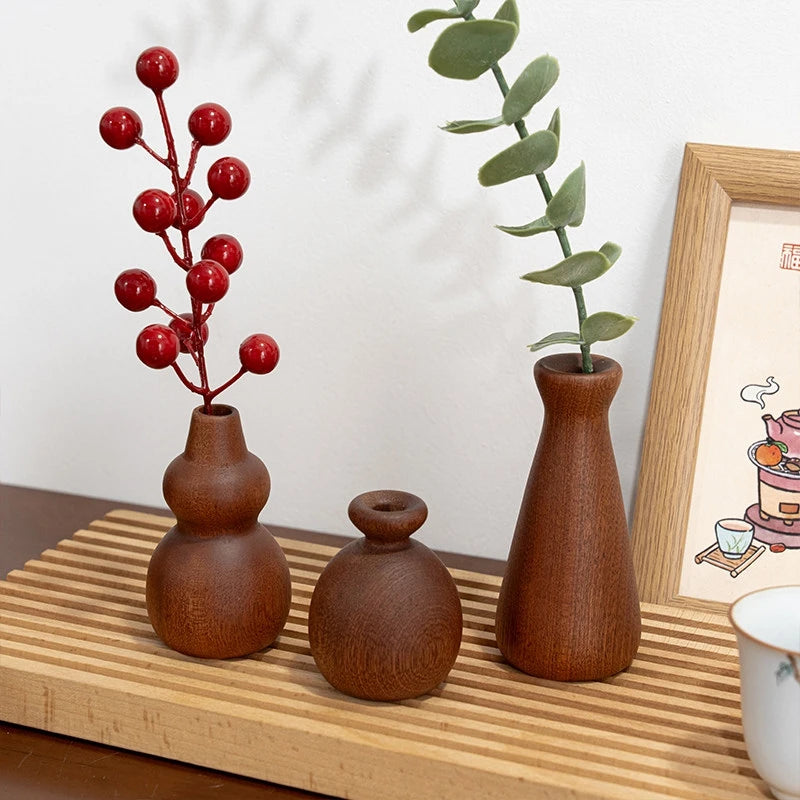 vases modernes marron clair texture bois naturelle fleur artificielle branche plante papier décoratif tasse