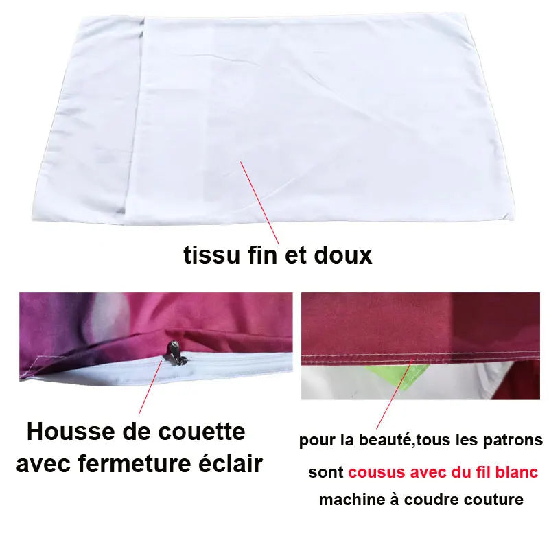 Comparaison des tailles de housse de couette pour lit king et queen
