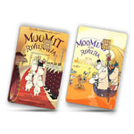 autocollants dessin animé moomins riviera carte bancaire réutilisable waterproof orange illustration classique