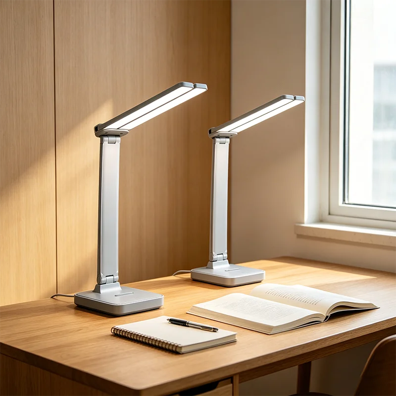 lampe led rechargeable intensité réglable gris rose bleu blanc moderne minimaliste