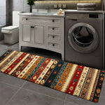 tapis ethnique motifs géométriques floraux rouge beige bleu marron antidérapant intérieur extérieur salon