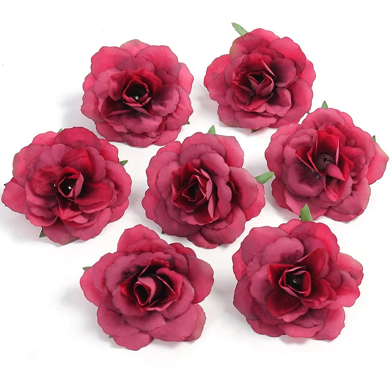 fleurs artificielles roses naturelles décoration maison anniversaire mariage intérieur blanc rose