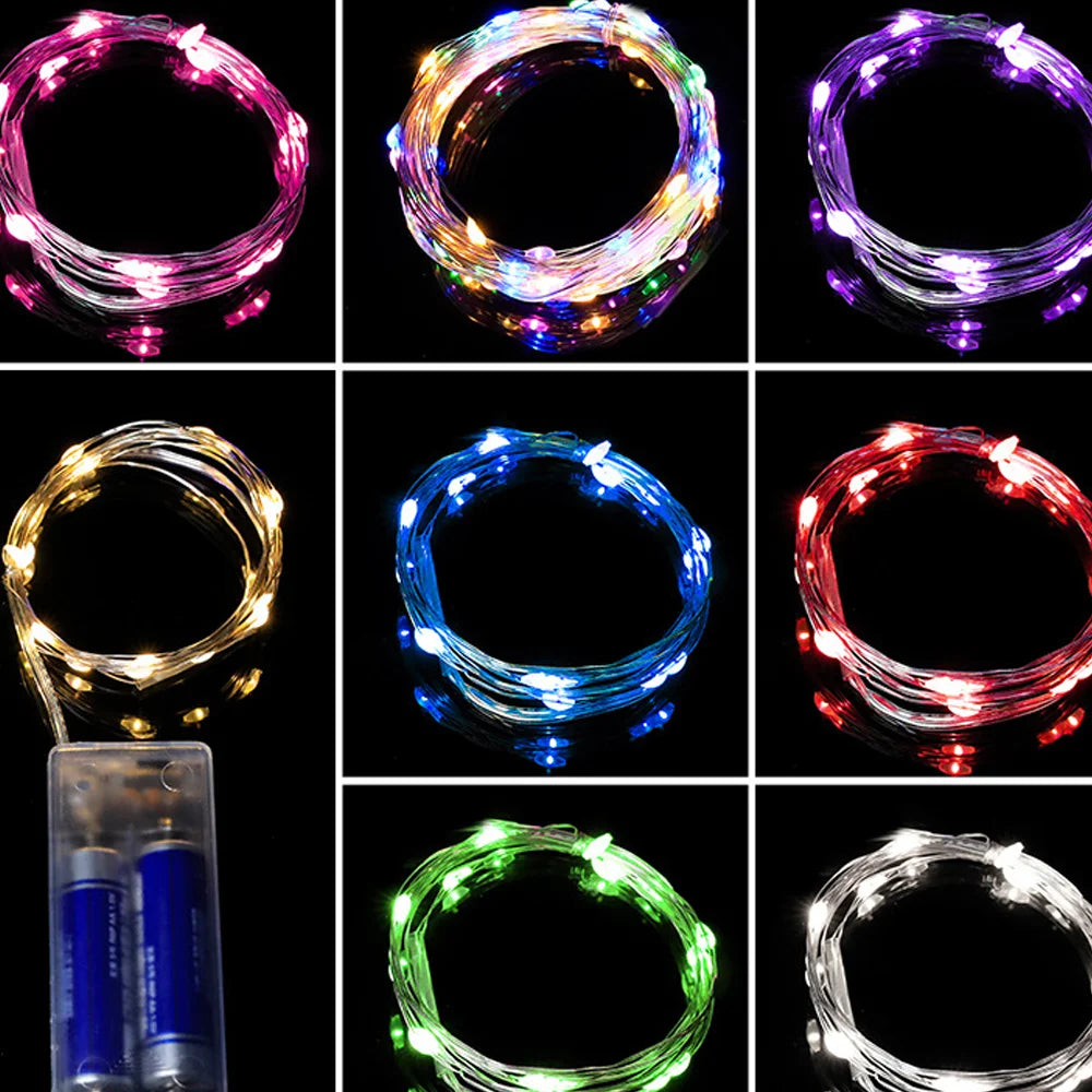 guirlande lumineuse led filament blanc doré moderne autoalimentée imperméable décoration festive mariage