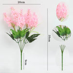 bouquet hyacinthe artificielle violet rose jaune blanc moderne décoration intérieur mariage anniversaire baby shower
