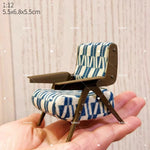miniature chaise bois décorative meubles maison poupée classique scène miniature 112