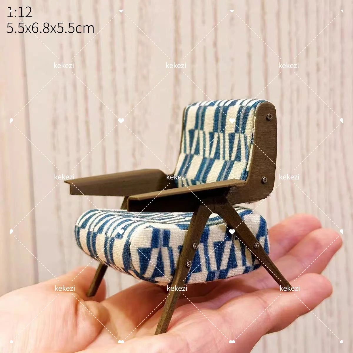miniature chaise bois décorative meubles maison poupée classique scène miniature 112