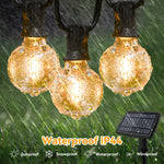 Détail des ampoules LED de la guirlande solaire Ombre Interieur