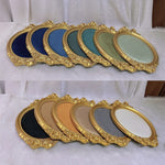 plateau présentation bijoux forme cadre photo doré velours couleur