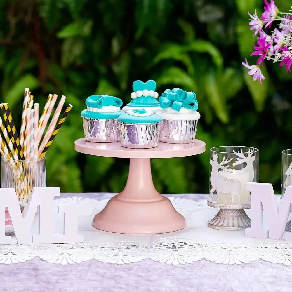 support gâteaux moderne bleu clair rose pâle blanc doré 10 12 pouces