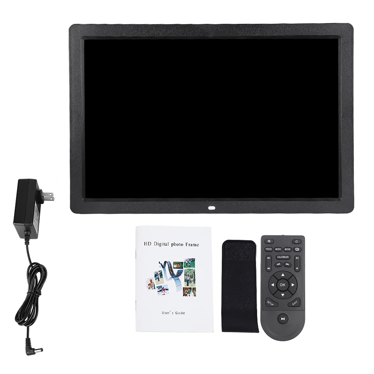 Cadre numérique multifonction 17 pouces résolution 1440 900 blanc moderne écran tactile télécommande